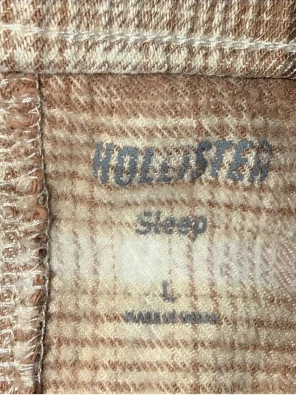 Hollister Plaid Joggers in Blue and Brown - Set of Two